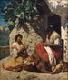 Due donne gitane davanti alla loro baita in Spagna - Peder Severin Krøyer — vista dell’opera