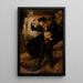 La visione di Hamlet - Pedro Américo — quadro incorniciato alla parete