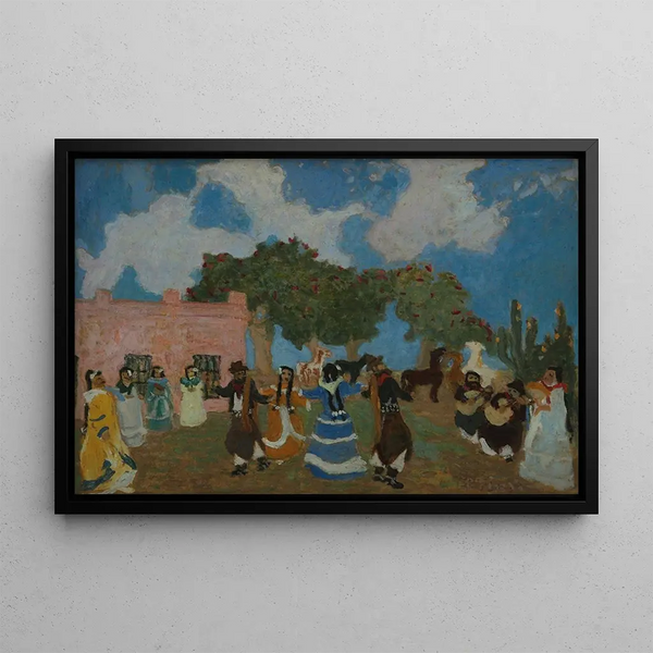 Pericón - Pedro Figari — quadro incorniciato alla parete
