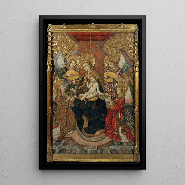 Vierge et anges - Pedro García de Benavarre — quadro incorniciato alla parete