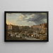 Il Vecchio mercato dei buoi ad Anversa - Peeter van Bredael — quadro incorniciato alla parete