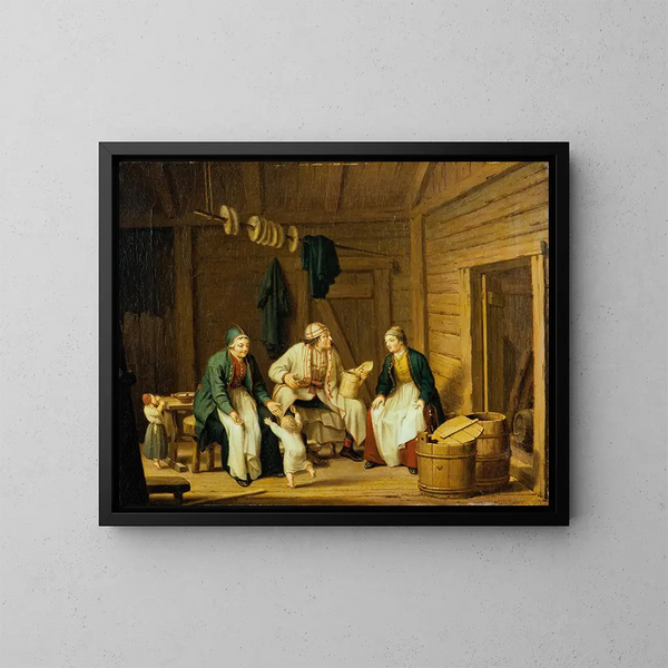 Il costume di Carelia - Pehr Hilleström — quadro incorniciato alla parete