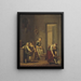 Donne in una cucina - Pehr Hilleström — quadro incorniciato alla parete