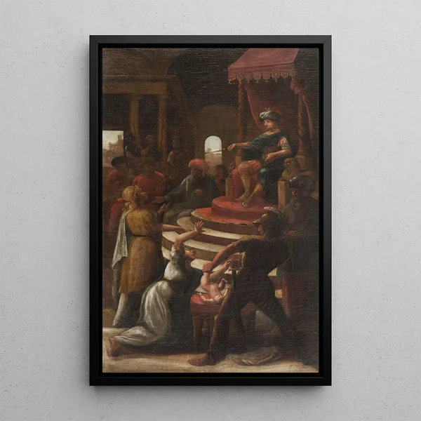Le jugement de Salomon - Pehr Hörberg — quadro incorniciato alla parete