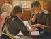 Bambini che leggono - Pekka Halonen — vista dell’opera