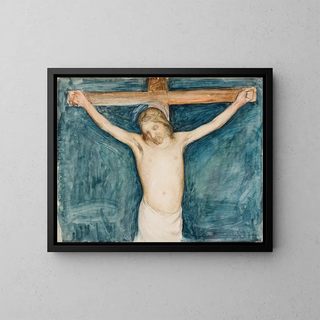 Crocifissione - Pekka Halonen — quadro incorniciato alla parete