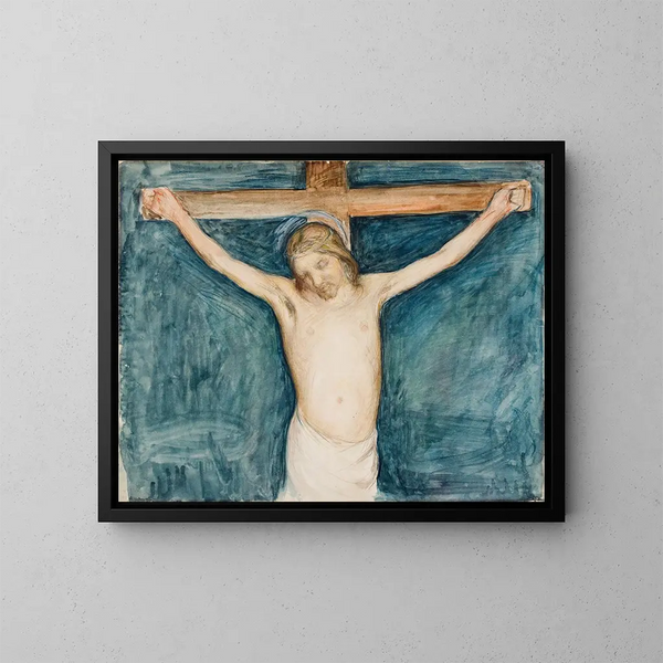 Crocifissione - Pekka Halonen — quadro incorniciato alla parete