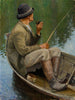 Uomo che pesca - Pekka Halonen — vista dell’opera