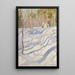 Paesaggio invernale soleggiato - Pekka Halonen — quadro incorniciato alla parete