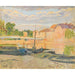 Riproduzione del dipinto Péniches au Bord de la Marne - Henri Lebasque