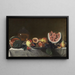 Nature morte con frutta e caraffa - Pensionante del Saraceni — quadro incorniciato alla parete