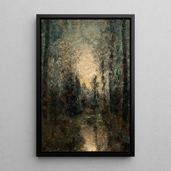 Lumière del sole scintillante attraverso gli alberi - Per Ekström — quadro incorniciato alla parete