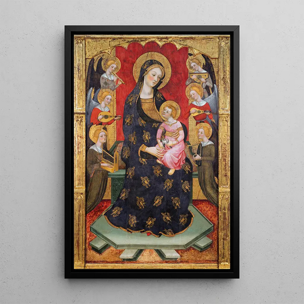 Vierge des Anges - Pere Serra — quadro incorniciato alla parete