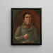 Ritratto Maschile - Peregrin Beck — quadro incorniciato alla parete
