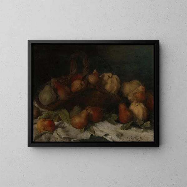 Nature morte con frutta - Pericles Pantazis — quadro incorniciato alla parete