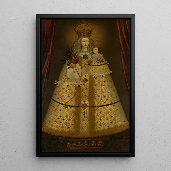 Notre-Dame de Gupulo - Pittore di Cuzco peruviano — quadro incorniciato alla parete