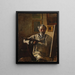 L'autoritratto dell'artista - Peter Alfred Schou — quadro incorniciato alla parete
