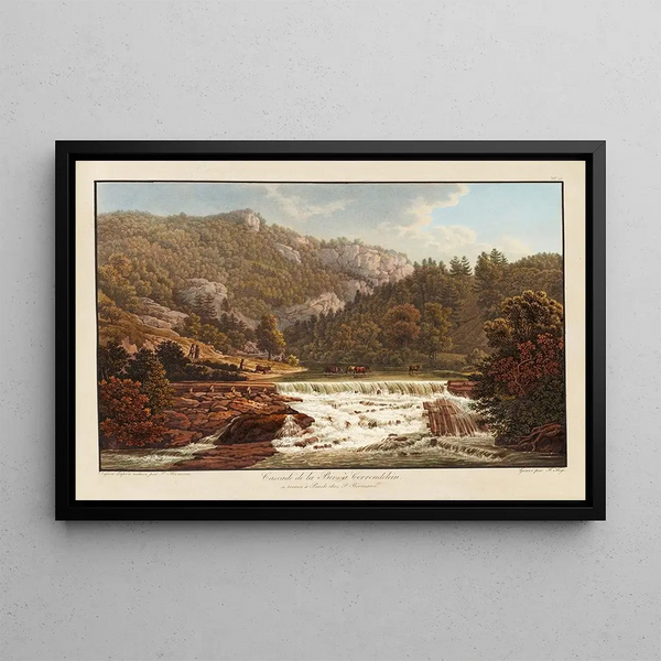 Cascata del Birs, Correndelein - Peter Birmann — quadro incorniciato alla parete