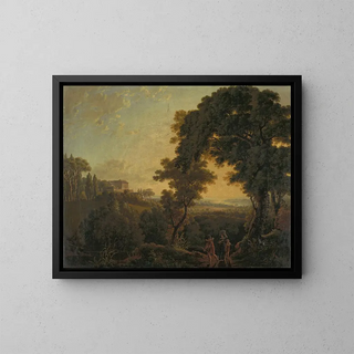 Peter Birmann - Hilly Landscape with Castle.webp