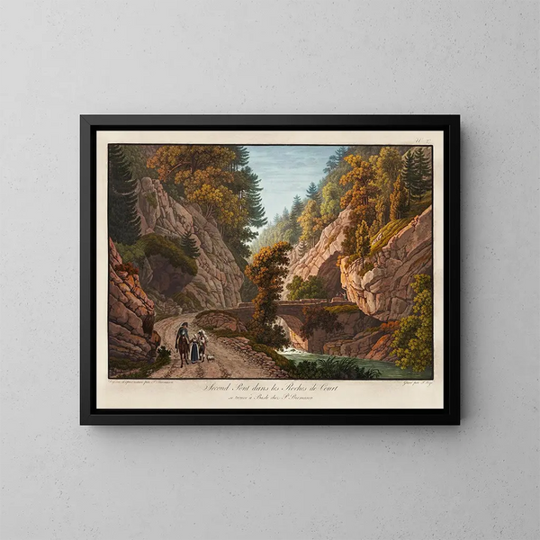 Second pont dans les roches de Court - Peter Birmann — quadro incorniciato alla parete
