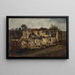 Casa distrutta - Peter Burnitz — quadro incorniciato alla parete
