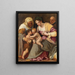 La Vierge à l'Enfant avec sainte Élisabeth l'Enfant, saint Jean-Baptiste et un jésuite - Peter Candid — quadro incorniciato alla parete