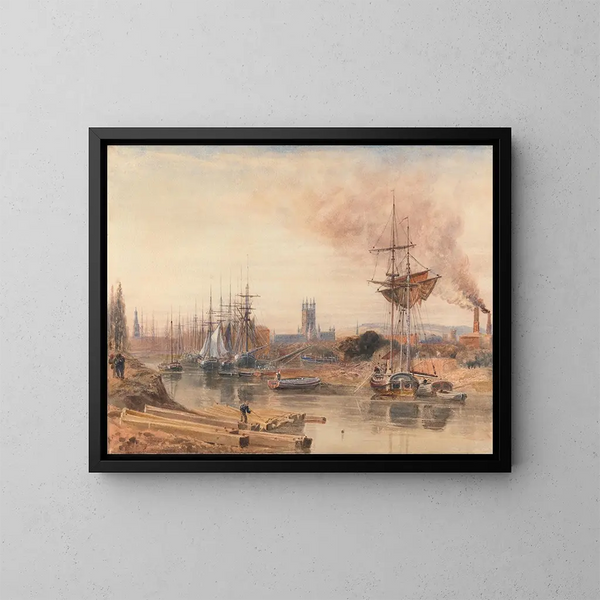 Gloucester - Peter DeWint — quadro incorniciato alla parete