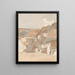 Case a Teddington sul Tamigi - Peter De Wint — quadro incorniciato alla parete