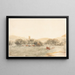 Un pre con bestiame vicino a Glastonbury - Peter De Wint — quadro incorniciato alla parete