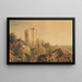Vista del castello di Lympne, Kent - Peter De Wint — quadro incorniciato alla parete