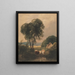 Paesaggio gallese con bestiame - Peter De Wint — quadro incorniciato alla parete