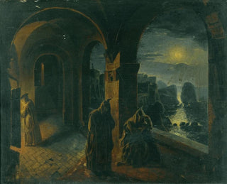 Cloître au clair de lune - Peter Fendi — vista dell’opera