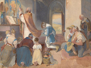 Peter Fendi - Fridolin Assists with the Holy Mass.webp