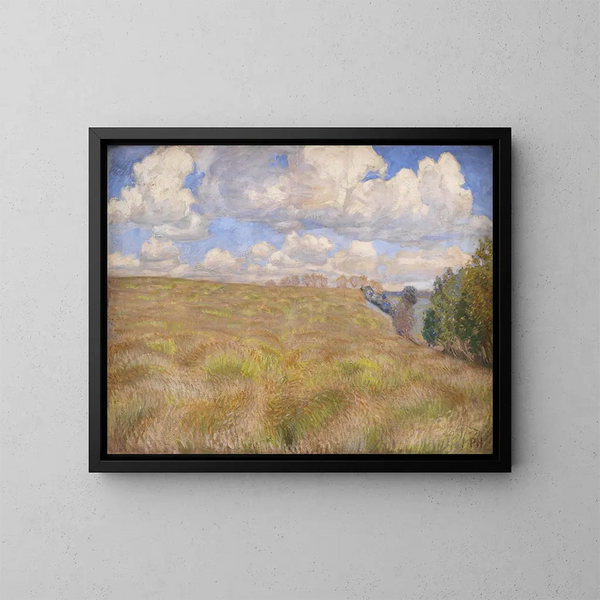 Un campo di segale ondulante - Peter Hansen — quadro incorniciato alla parete