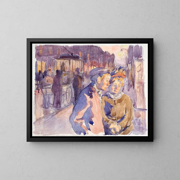 Soirée à Fra Enghavevej - Peter Hansen — quadro incorniciato alla parete