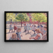 Bambini che giocano sulla piazza Enghave - Peter Hansen — quadro incorniciato alla parete