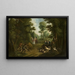 Caccia al Cinghiale - Peter Jacob Horemans — quadro incorniciato alla parete