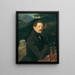 Ritratto di un uomo in un paesaggio - Peter Johann Nepomuk Geiger — quadro incorniciato alla parete
