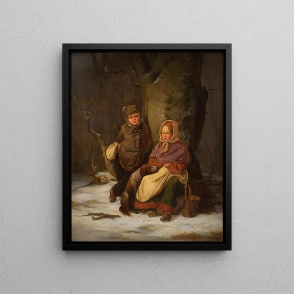 Peter Julius Larsen - To fattige brn.webp
