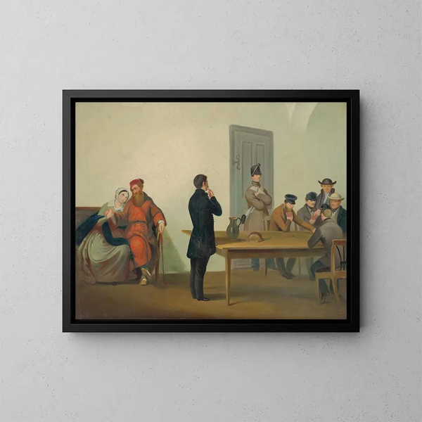 Zemans d'Orava en prison - Peter Michal Bohúň — quadro incorniciato alla parete
