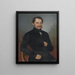 Ritratto di M. Dluhovits - Peter Michal Bohúň — quadro incorniciato alla parete