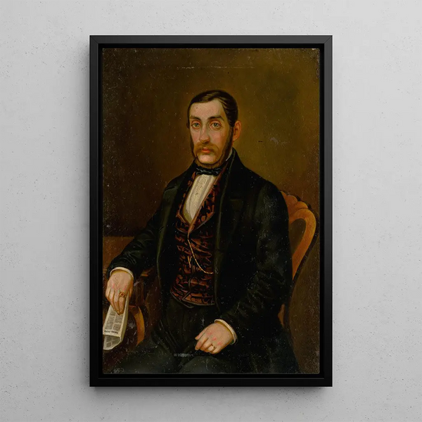 Ritratto di M. Peter Makovick - Peter Michal Bohúň — quadro incorniciato alla parete