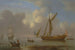 Yacht royal à l'ancre par calme plat - Peter Monamy — vista dell’opera