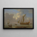 Yacht royal à l'ancre par calme plat - Peter Monamy — quadro incorniciato alla parete