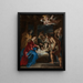 L'Adorazione dei pastori - Peter Paul Rubens — quadro incorniciato alla parete