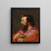Testa di uno dei tre re, Melchior, il re assiro - Pietra - Paolo Rubens — quadro incorniciato alla parete