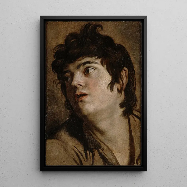 Tête d'un jeune homme - Peter Paul Rubens — quadro incorniciato alla parete