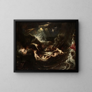 Eroe e Leandro - Peter Paul Rubens — quadro incorniciato alla parete