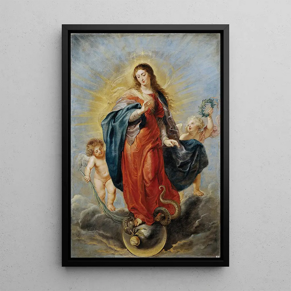 Immacolata Concezione - Peter Paul Rubens — quadro incorniciato alla parete