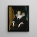 Ritratto di Anna d'Asburgo - Peter Paul Rubens — quadro incorniciato alla parete